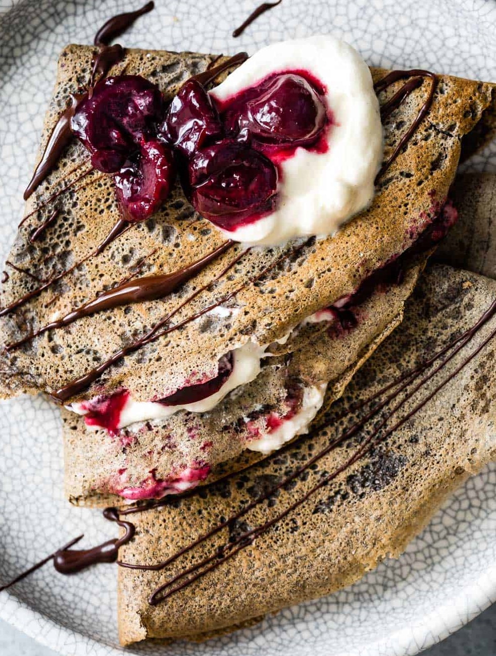 Buckwheat Pancakes with Homemade Nutella