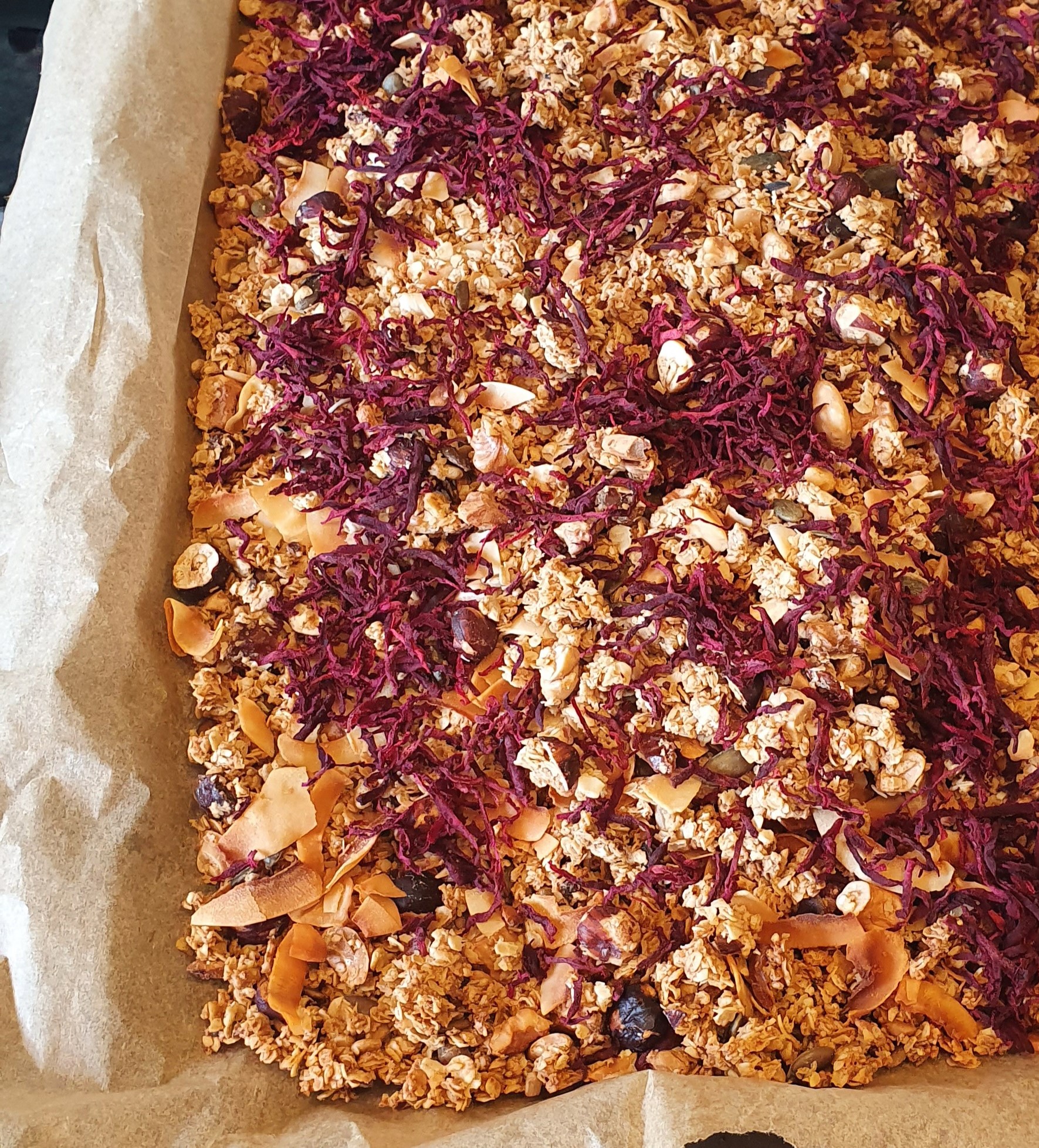 Toasted Beetroot & Coconut Cardamom Granola