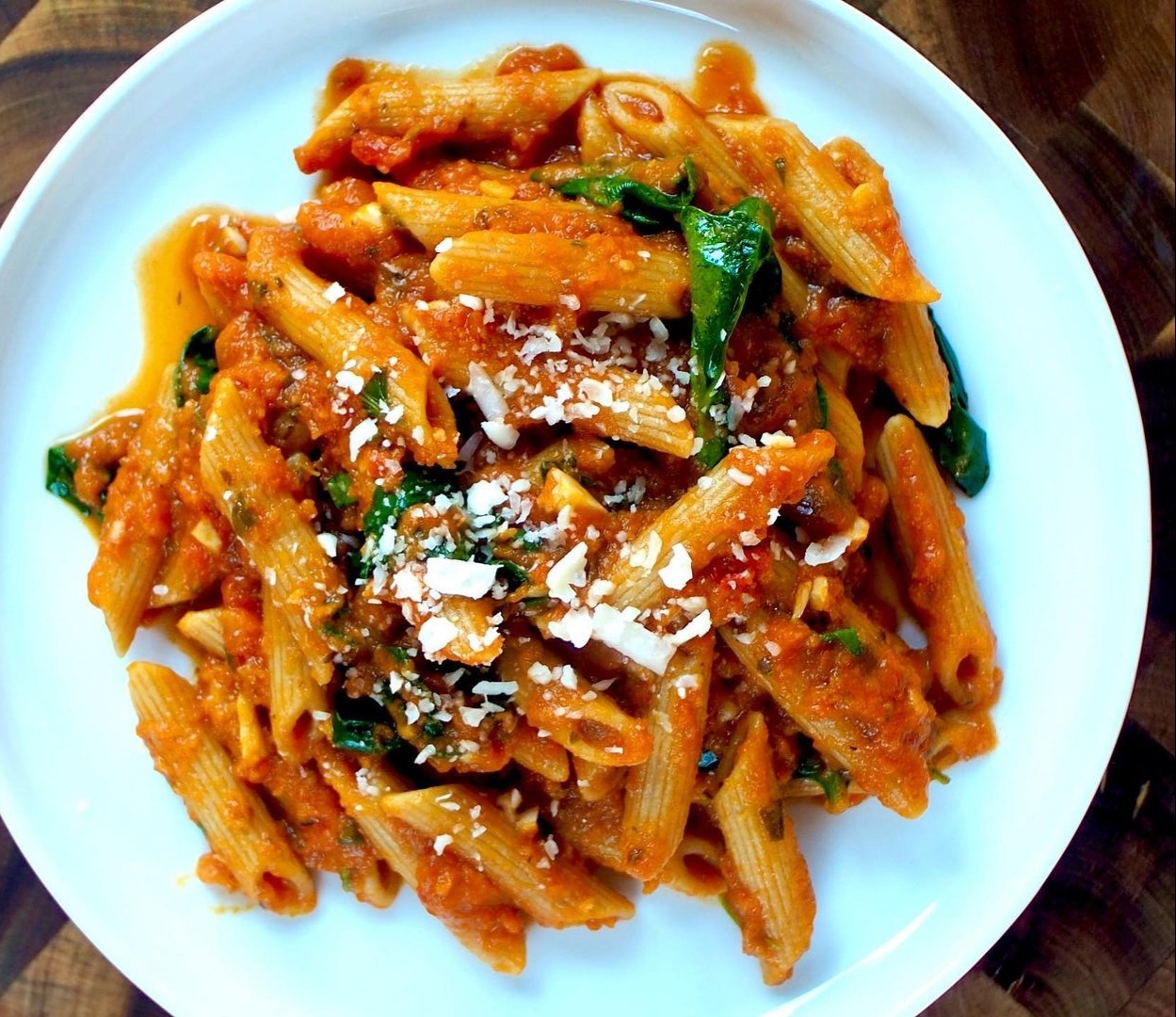 Pumpkin & Sage Pasta with Kale, Parmesan & Toasted Pumpkin Seeds